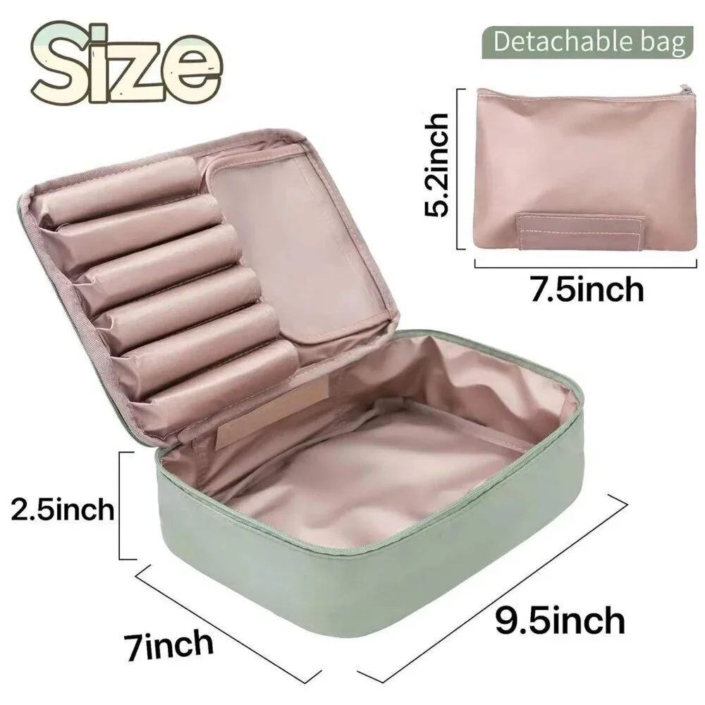 Travel Cosmetic Bag Toiletry bag for women and men Green